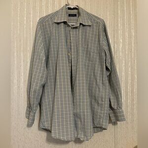 Nautica Yellow and Blue Checkered Shirt